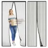 SOLIDNA MOSKITIERA MAGNETYCZNA DRZWI SIATKA Drzwiowa Z MAGNESEM 100x210 cm