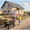 Wózek ogrodowy transportowy taczka ogrodowa przyczepka 300KG wywrotka 75L