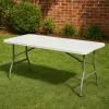 Stół cateringowy składany 180 cm biały – ogrodowy bankietowy, rozkładany, walizka | LazyHome