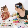 ZESTAW DO ROBIENIA BRANSOLETEK KORALIKI DO BIŻUTERII LITERKI DIY NA PREZENT