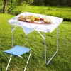 Stół cateringowy składany 80x60 cm – turystyczny kempingowy, rozkładany, walizka | LazyHome