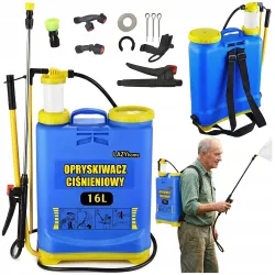OPRYSKIWACZ CIŚNIENIOWY 16L PLECAKOWY DŁUGA LANCA 100cm WYTRZYMAŁY LAZYhome
