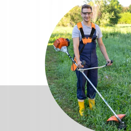 WYGODNE SZELKI DO KOSY SPALINOWEJ PODKASZARKI PASY NOŚNE UPRZĄŻ REGULOWANE