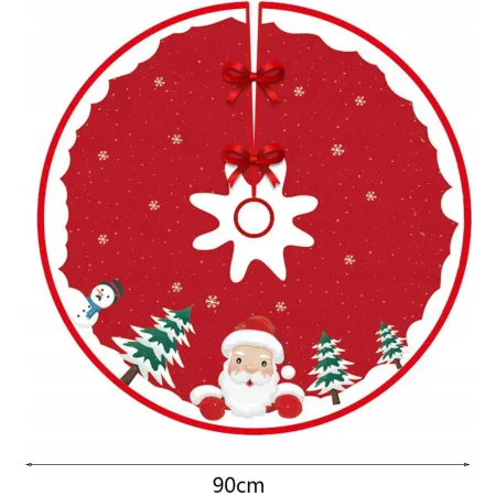 DYWANIK POD CHOINKĘ MATA FUTERKO na PIEŃ DYWAN 90 CM NA PREZENTY OKRĄGŁY