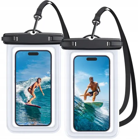 2x WODOODPORNY POKROWIEC NA TELEFON ETUI WODOSZCZELNE DO NURKOWANIA WAKACJE