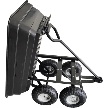 Wózek ogrodowy transportowy taczka ogrodowa przyczepka 300KG wywrotka 75L