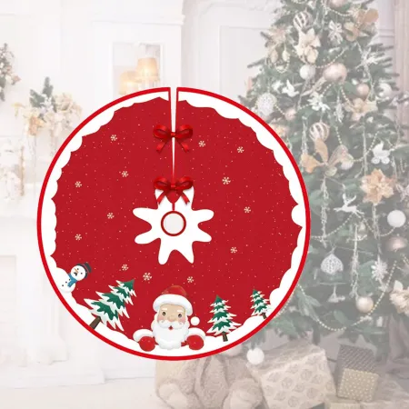 DYWANIK POD CHOINKĘ MATA FUTERKO na PIEŃ DYWAN 90 CM NA PREZENTY OKRĄGŁY