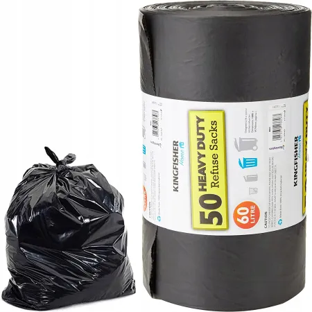 Worki na śmieci super mocne 60L x 50 sztuk