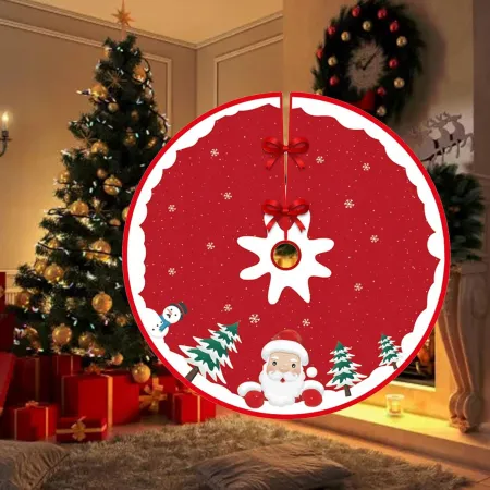 DYWANIK POD CHOINKĘ MATA FUTERKO na PIEŃ DYWAN 90 CM NA PREZENTY OKRĄGŁY